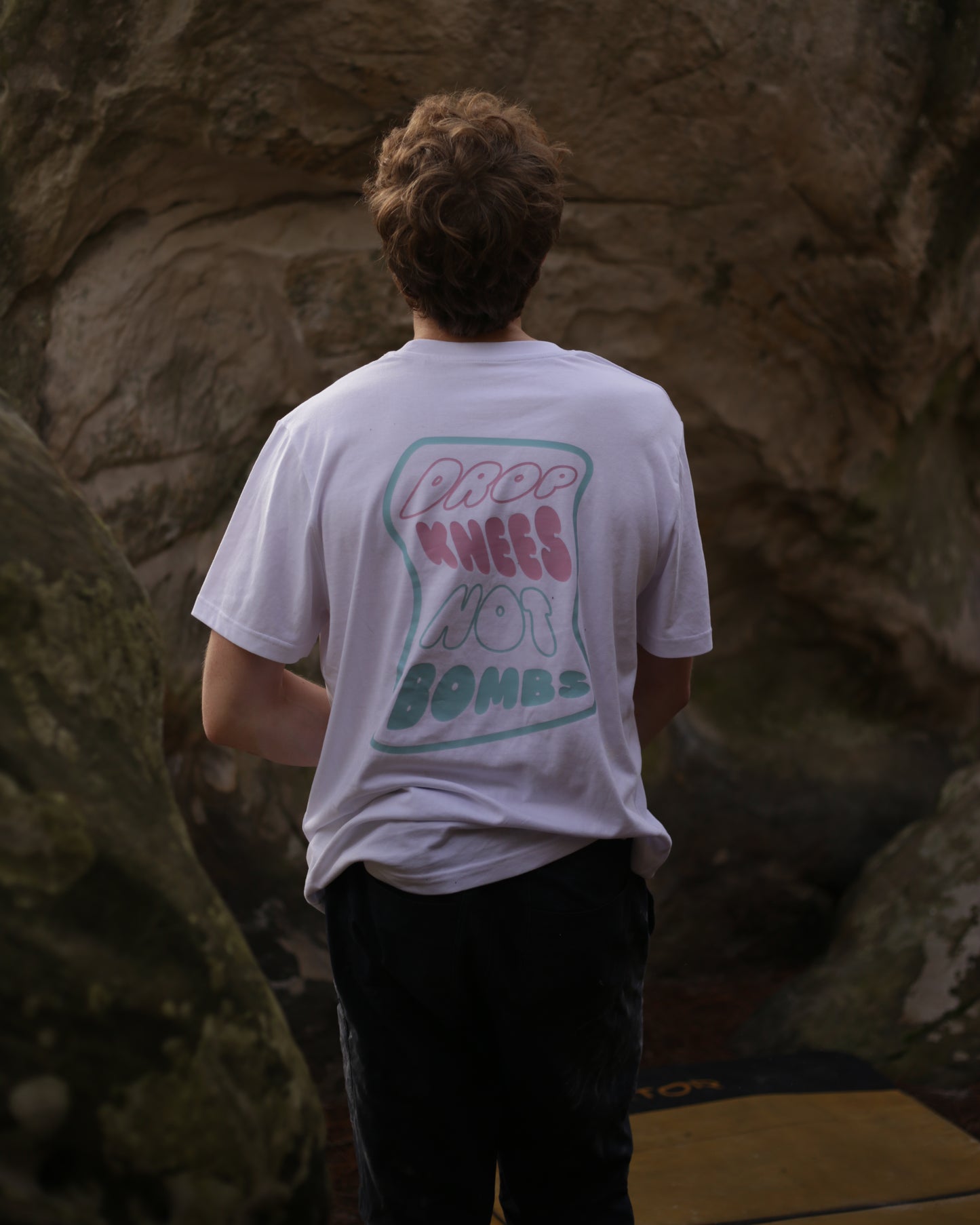 "DROP KNEES NOT BOMBS" Heavyweight Tee